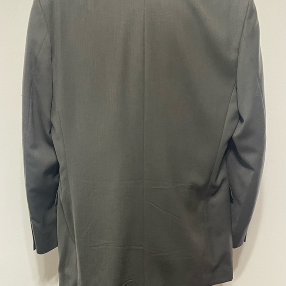 JONES NEW YORK Vtg Mens Gray Golden Fil Wool Suit Jacket 42L USA Career Blazer - Picture 3 of 13